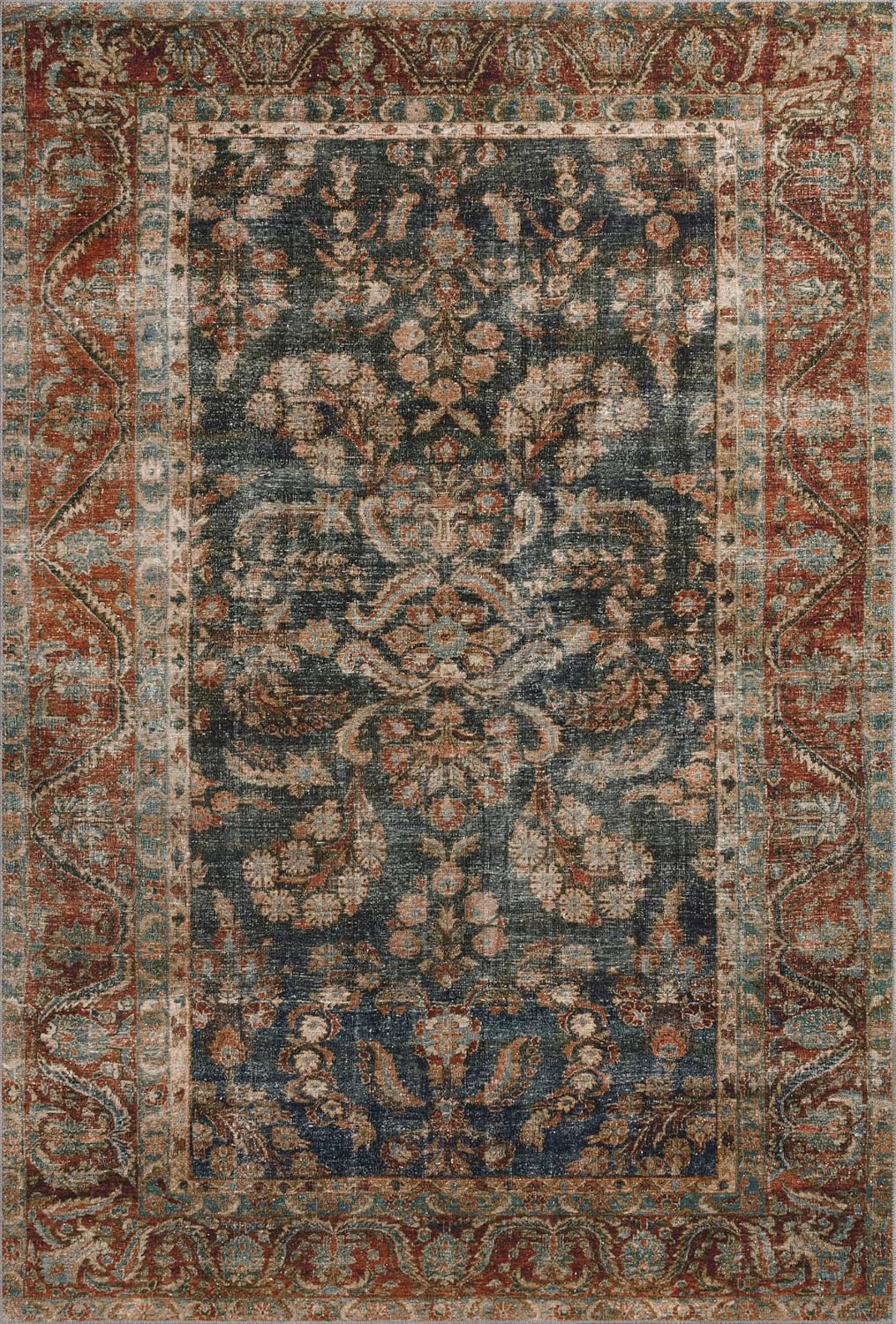Loloi Chris Loves Julia Jules Collection JUL-10 Ocean/Spice 7'-6