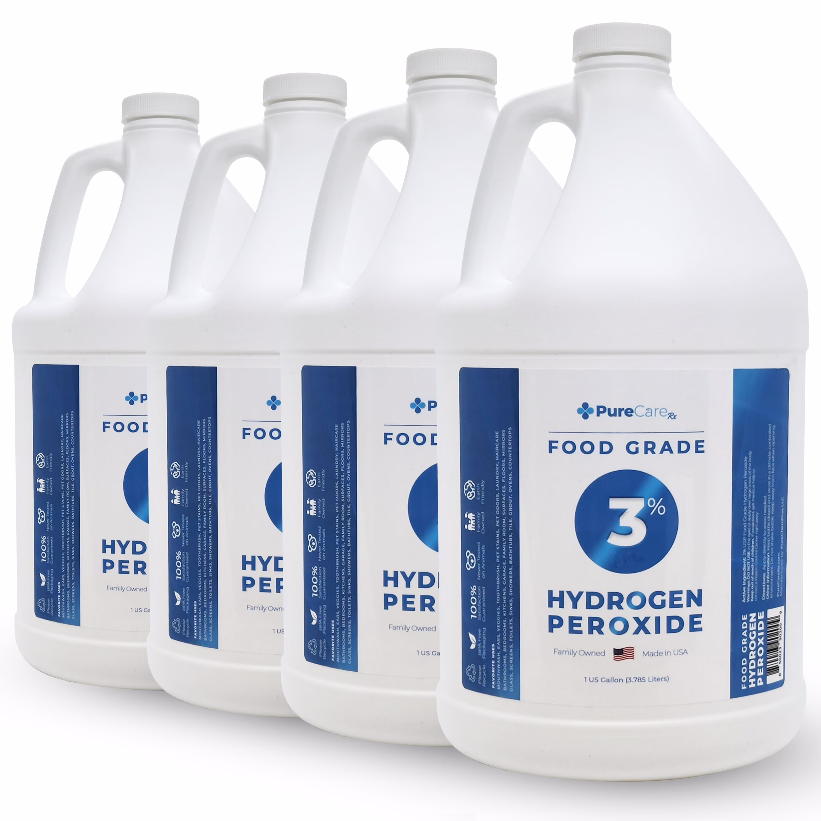 3% Food Grade Hydrogen Peroxide 4 Gallons - PureChemPros
