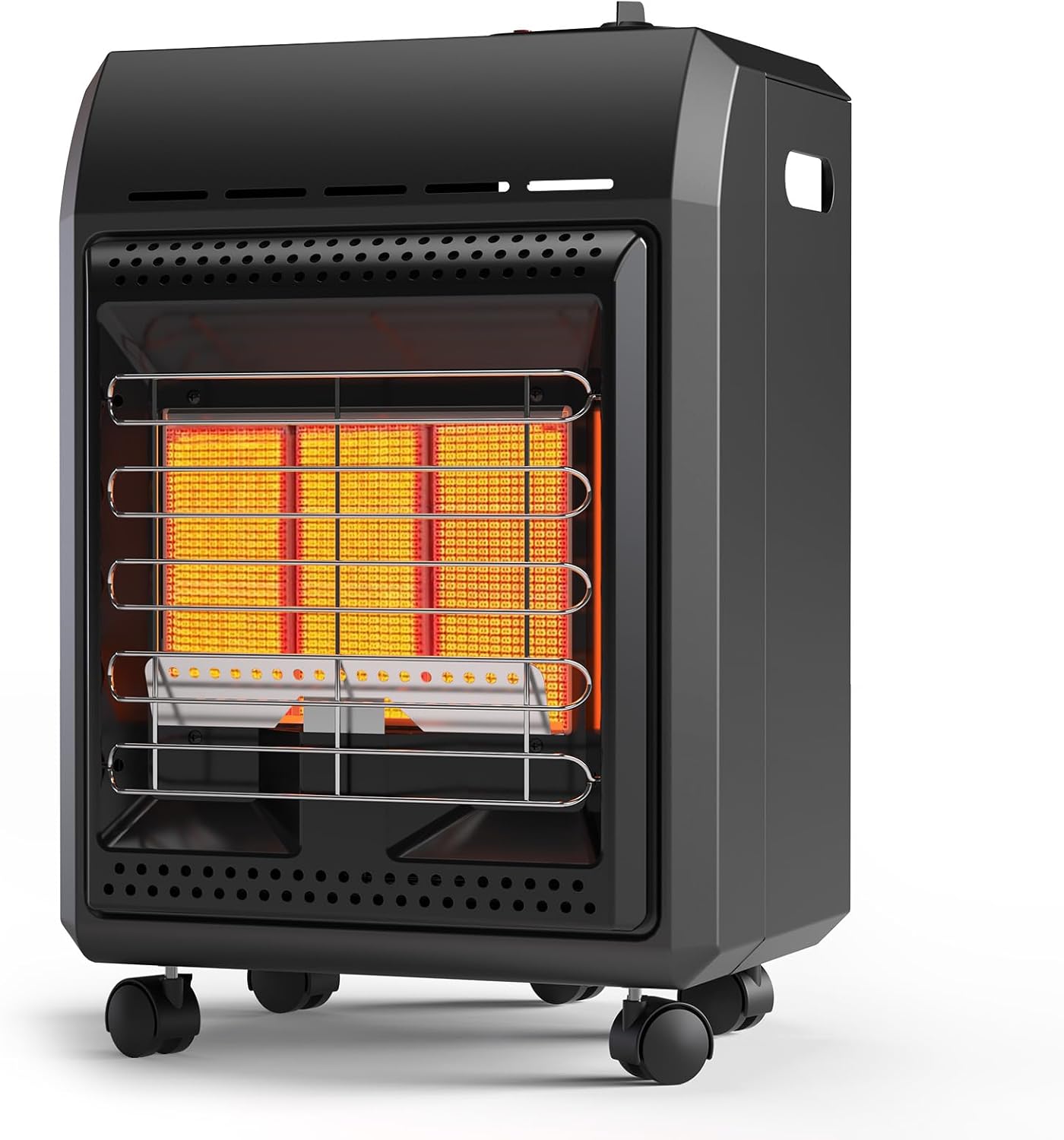 Propane Heater Outdoor Portable 6000 To 18000 BTU Propane Gas Heater Cordless 3 Settings for Patio  With Tip-Over Protection Ultra Quiet Heat Up To 450 Sq.Ft