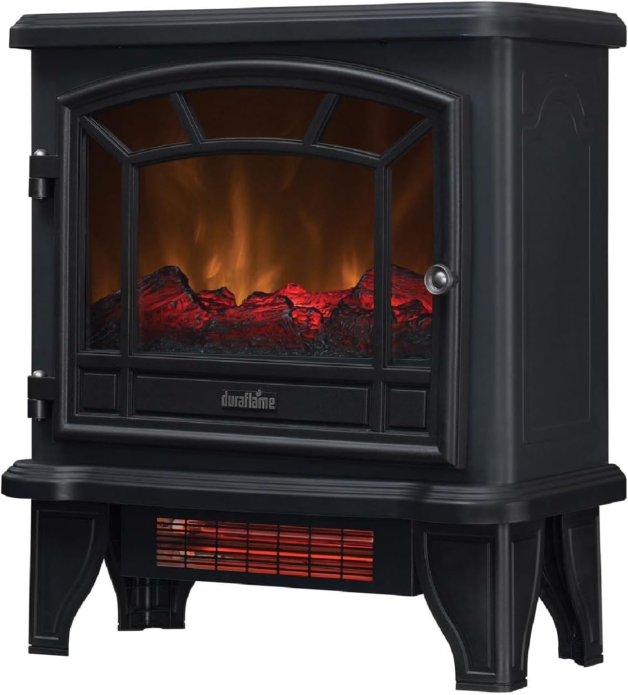 duraflame® Infrared Quartz Electric Fireplace Stove Heater, Black
