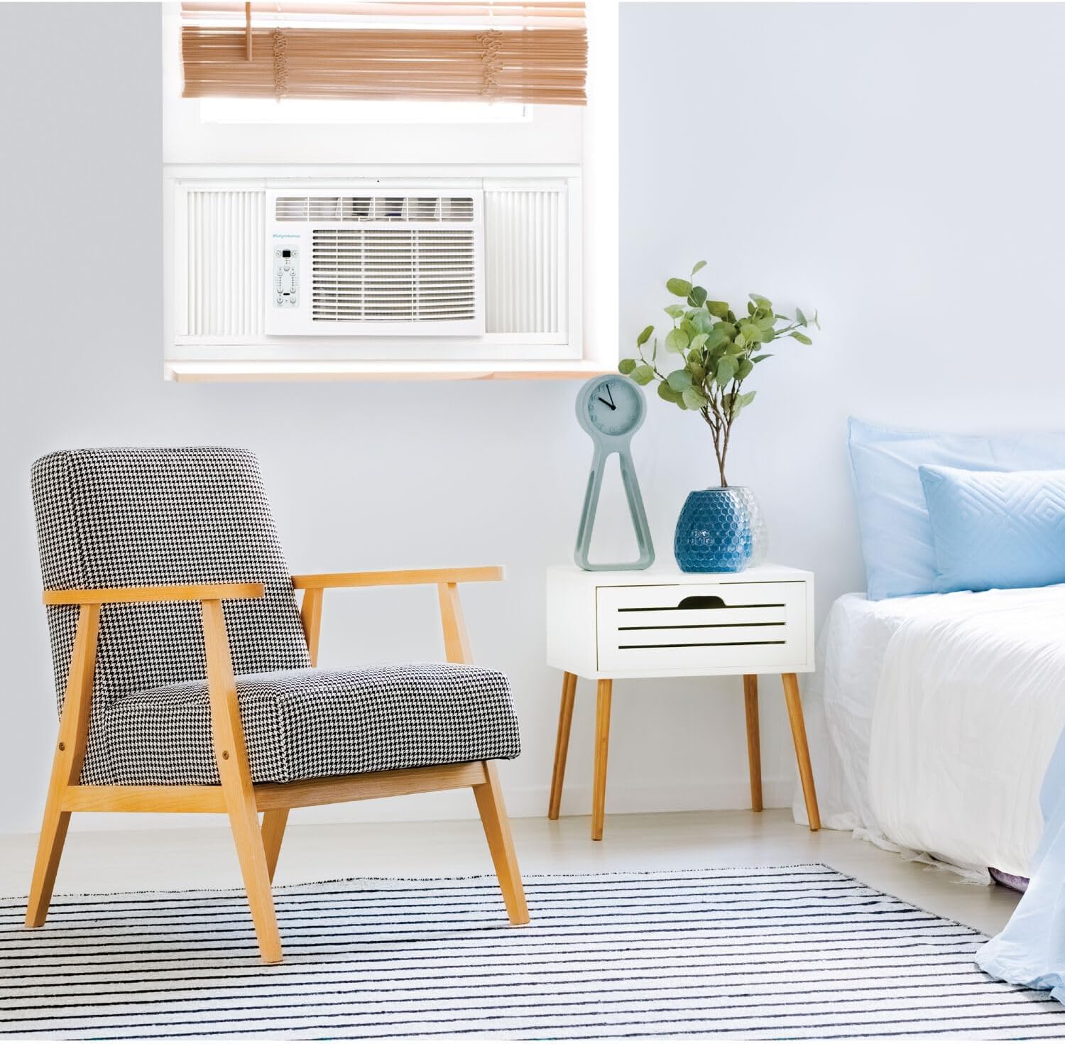 Keystone 14,000 BTU Window Air Conditioner and Dehumidifier, Window Unit Air Conditioners for Apartment, Living Room, Garage, and Medium to Large Rooms up to 650 Sq.Ft., Window AC Unit with Remote