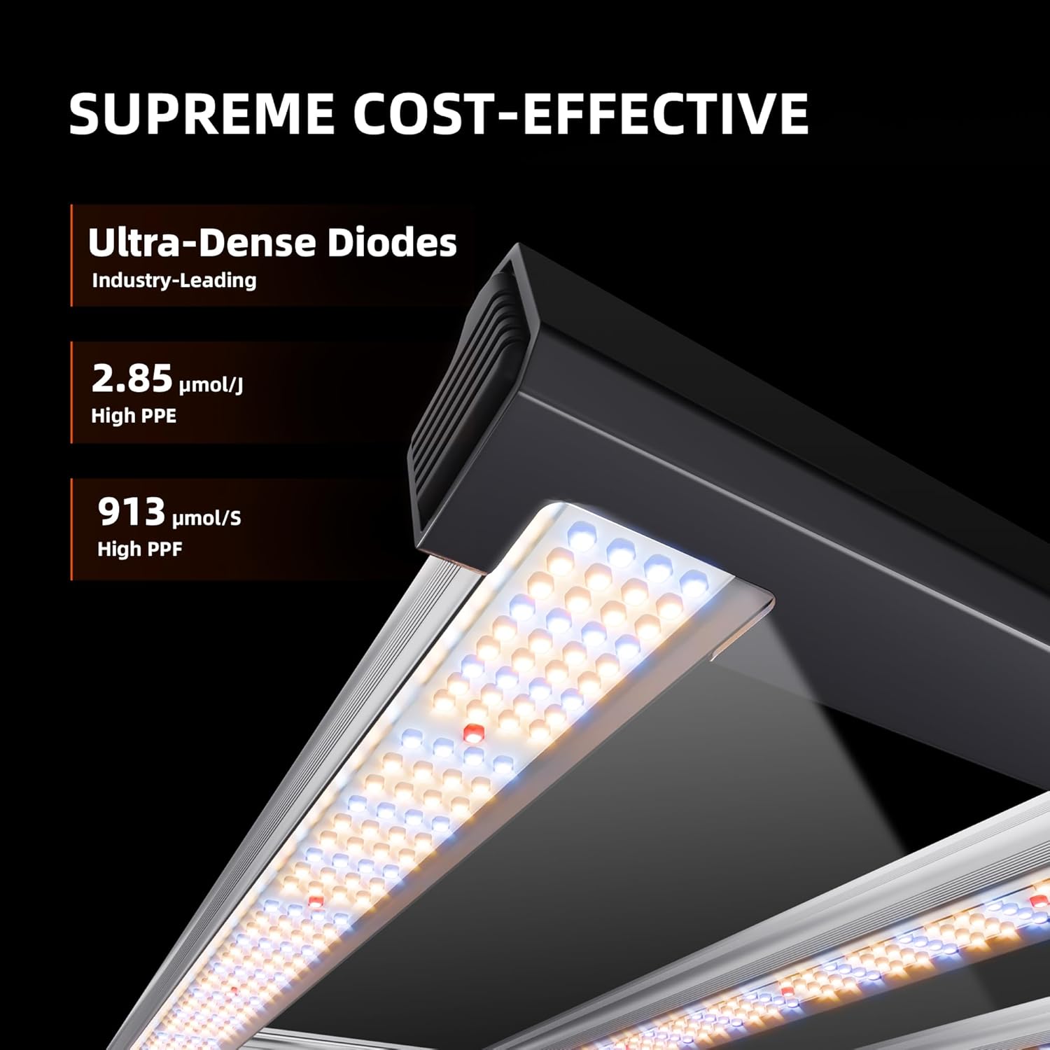Spider Farmer G4500 Cost-Effective 320W 2x4 Coverage LED Grow Lights  Full Spectrum Dimmable Bar Style Led Growing Lamp for Indoor Plants  Upgraded Smart App Control