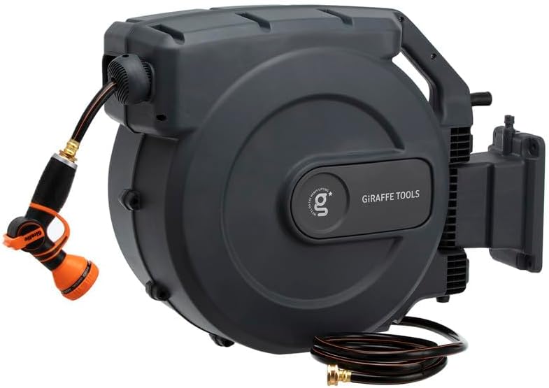 Giraffe Tools AW505/8 Retractable Garden Hose Reel 5/8
