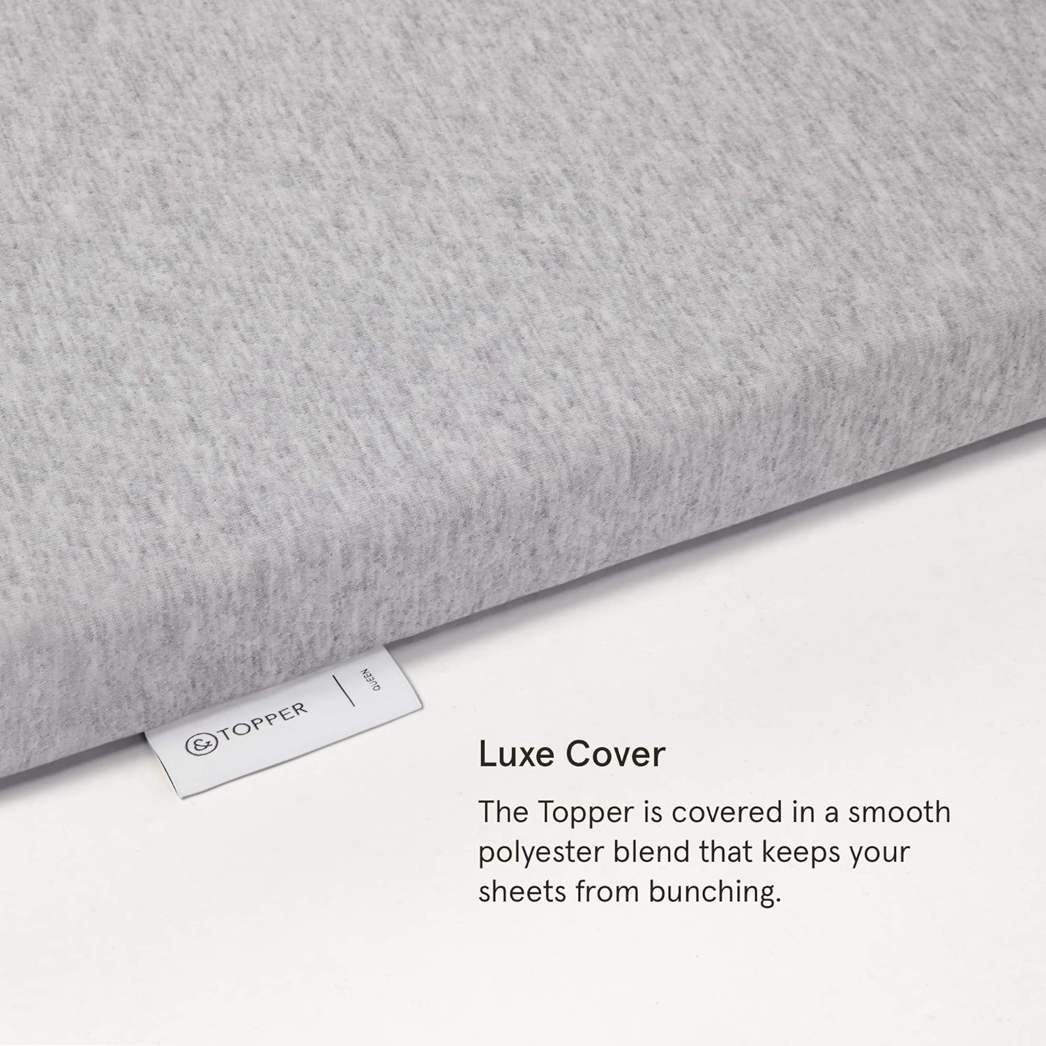 Tuft & Needle Mattress Topper, King Size, 2 inches of our Breathable, Supportive Adaptive Foam, Luxe Gray Cover, CertiPUR-US and Greenguard Gold Certified