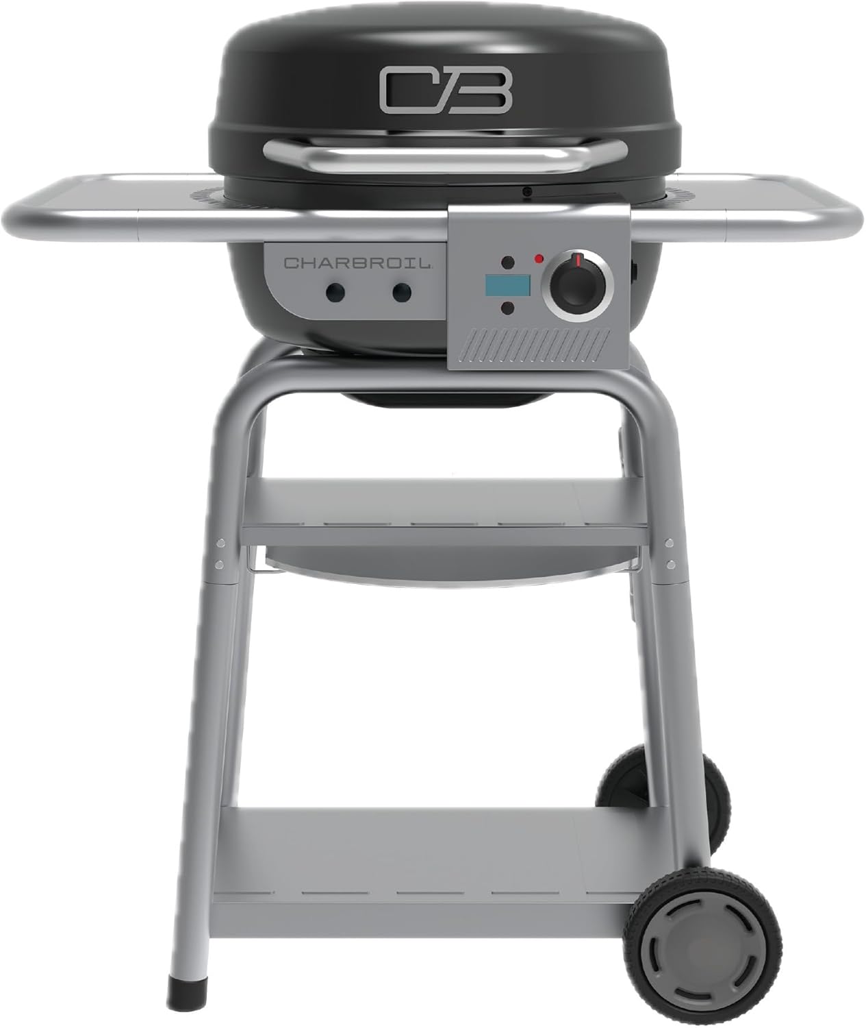 Charbroil 3-in-1 Dual Fuel Outdoor Bistro Pro Electric Grill & Griddle + Charcoal Mode BBQ  Black - 25302145