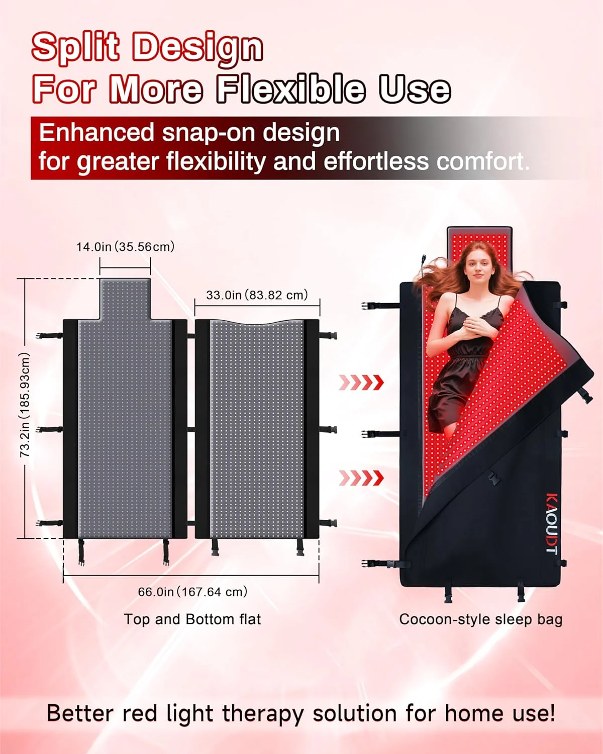 2025 Red Light Therapy Mat, Medical-Grade TPU, 2570 LEDs, 73