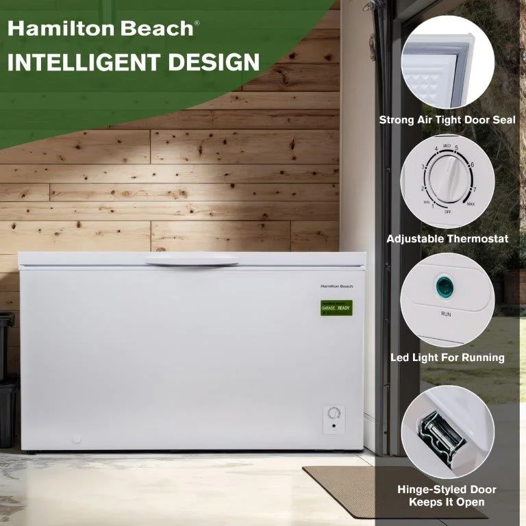 Hamilton Beach 14 Cu. ft. Chest Freezer, HZ7941-3BCOM, White