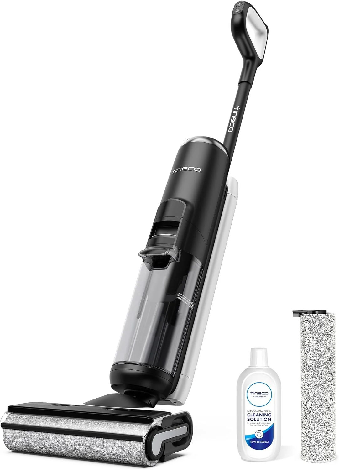 ONE Stretch S6 Cordless Wet Dry Vacuum Cleaner, 180°Lay-Flat Smart Vacuum Mop, 40 Minutes Long Runtime 158℉ Flashdry Self-Cleaning, Dual-Sided Edge Cleaning Lightweight Floor Cleaner
