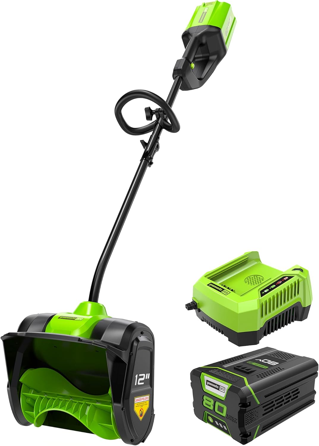 Greenworks 80V (75+ Compatible Tools) 12” Brushless Cordless Snow Shovel  2.0Ah Battery and Charger Included