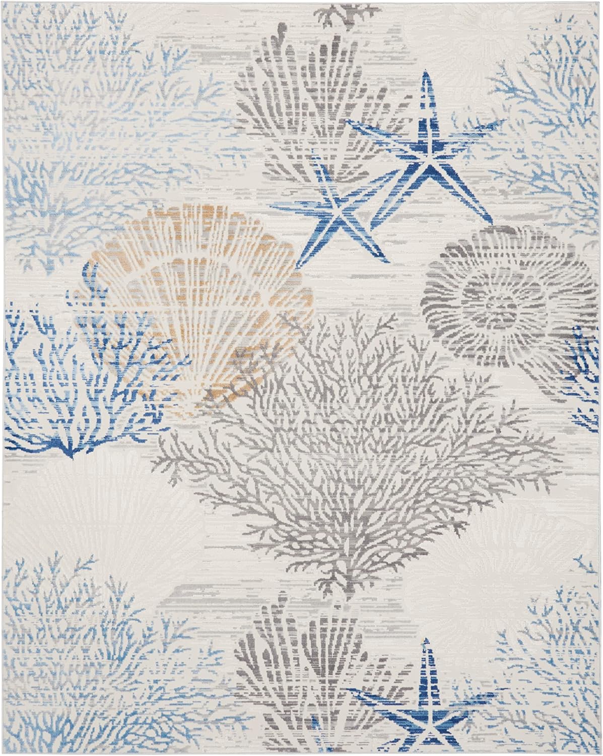 Nourison Home Pompeii Ivory Grey Blue 7'10