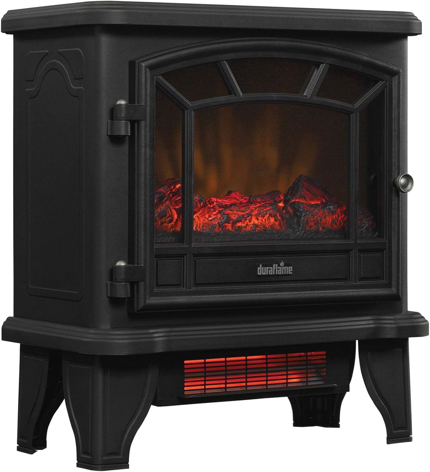 duraflame® Infrared Quartz Electric Fireplace Stove Heater, Black
