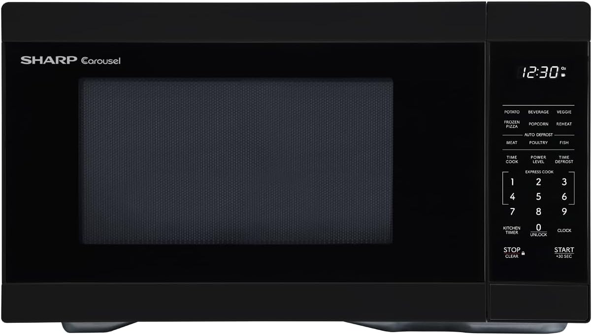 SHARP Countertop Microwave Oven with Removable 12.4