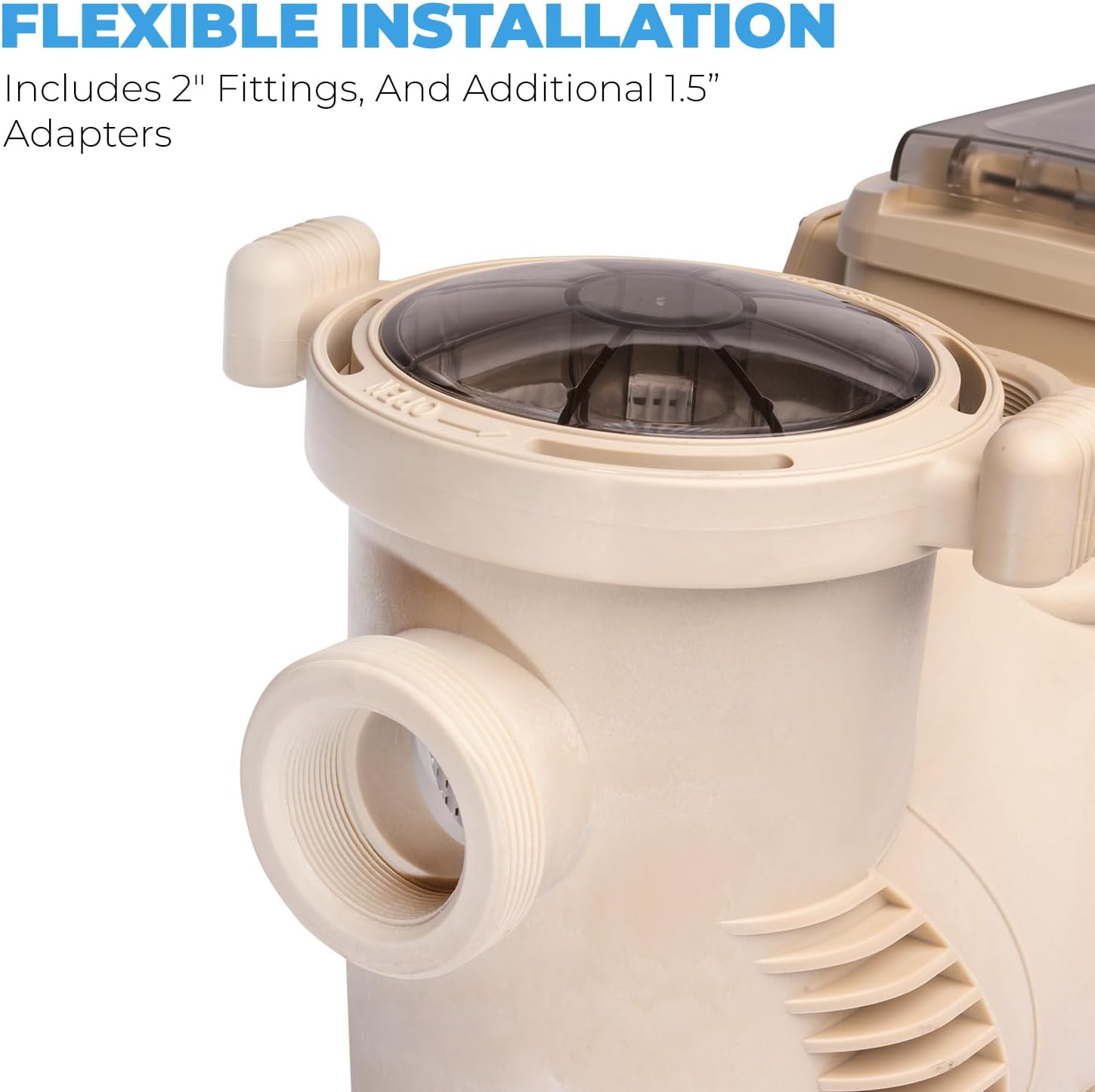 XtremepowerUS 1.5 HP Variable Speed Swimming Pool Pump 230V  In-Ground Pool  6 660 GPH High Performance Max 1.75HP
