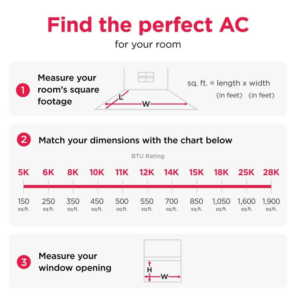 10000 BTU Energy Star Window Air Conditioner with Remote