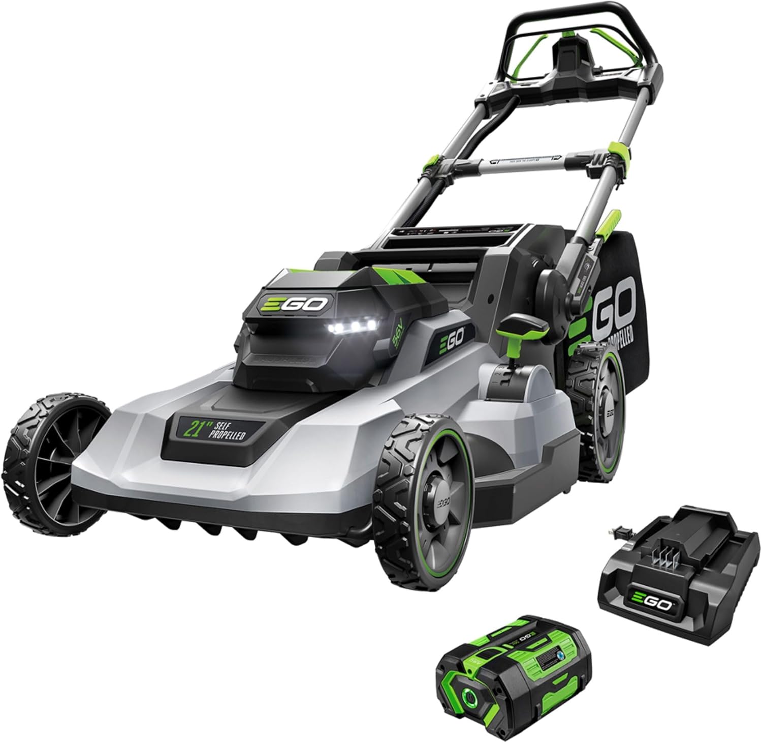 EGO POWER+ Electric Lawn Mower  Self-Propelled Cordless  Includes 56V 6.0Ah Battery And 320W Charger - LM2114SP