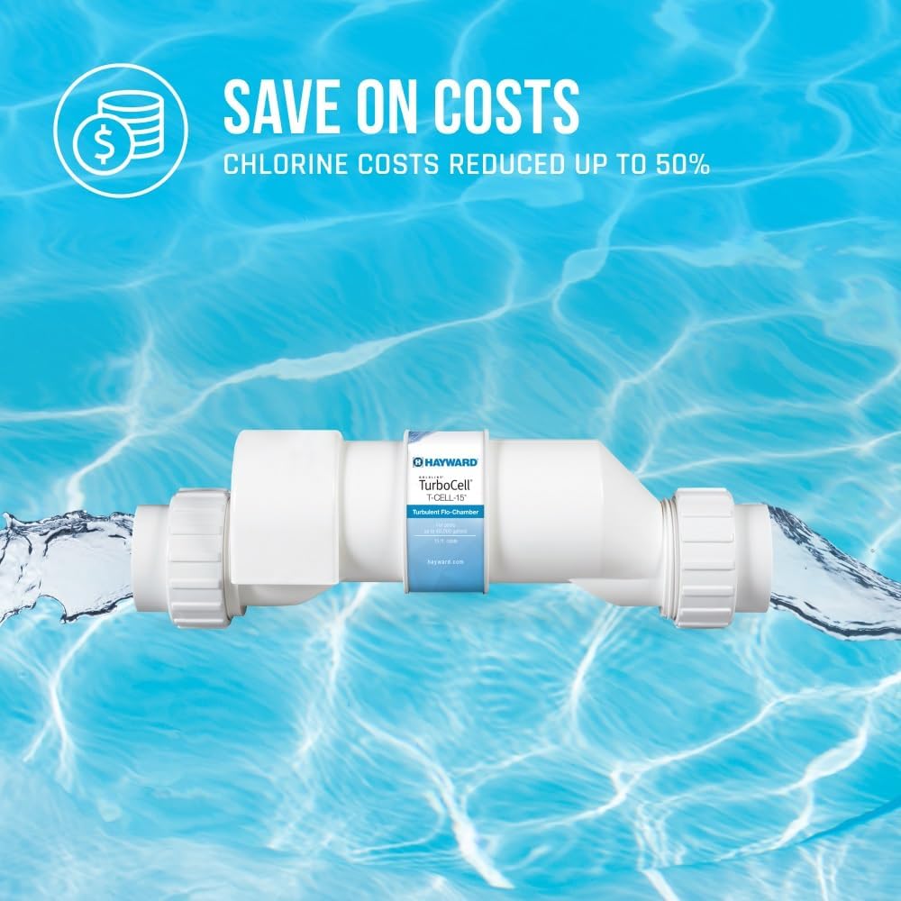 Hayward W3T-CELL-15 TurboCell Salt Chlorination Cell for In-Ground Swimming Pools up to 40 000 Gallons