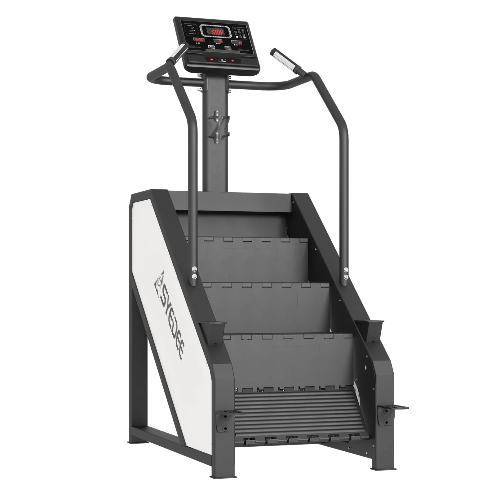 Stairmaster, syedee Stair Stepper with LED Screen, Stepmill Exercise Machine with 12 Workout Programs, 441LBS Step Machine, 24-164 Steps/Minute(White)