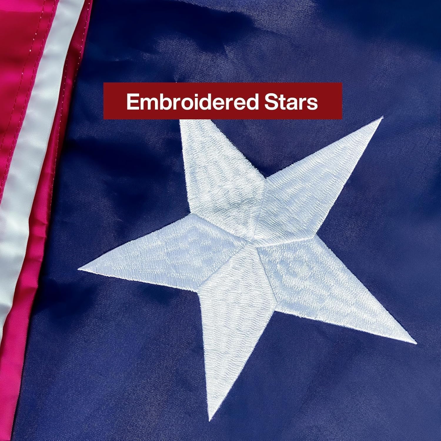 American Flag 15x25 ft TearProof Series Heavy Duty Tough Spun Polyester USA Flags High Wind Embroidered Stars  6 Brass Grommets  Sewn Stripes  Vibrant Colors Outdoor USA Flag  United States Country Flags