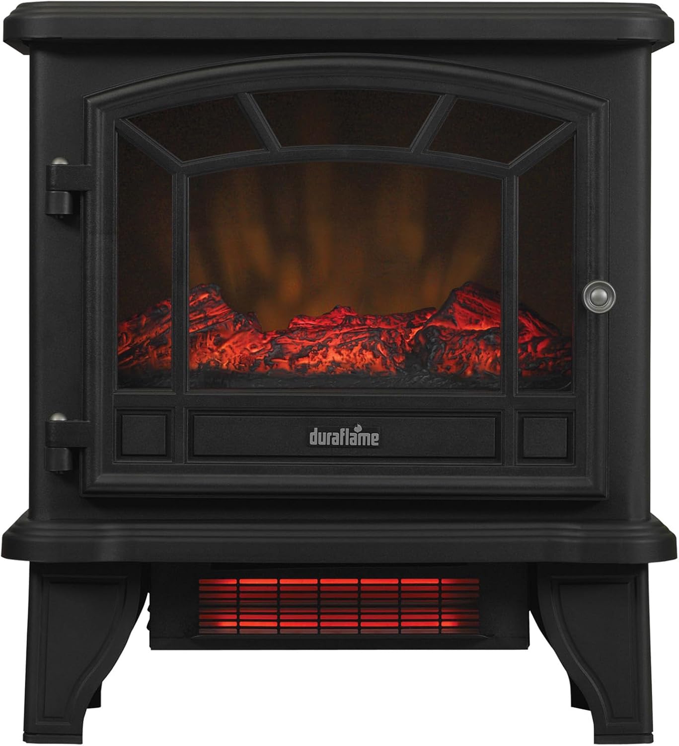 duraflame® Infrared Quartz Electric Fireplace Stove Heater, Black